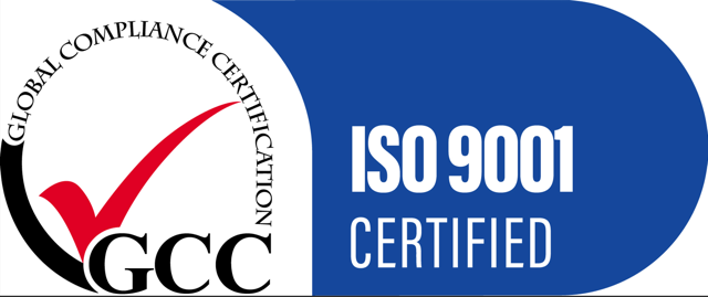 ISO 9001 Quality Management - certified by Global Compliance Certification